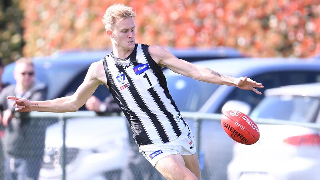 JaiddynStephensonaug24.jpg Jaidyn Stephenson impressed in the VFL. Picture: @CollingwoodFC Twitter - AFL,VFL,Collingwood,Collingwood Magpies,Jaidyn Stephenson,Brayden Sier,Daniel Wells